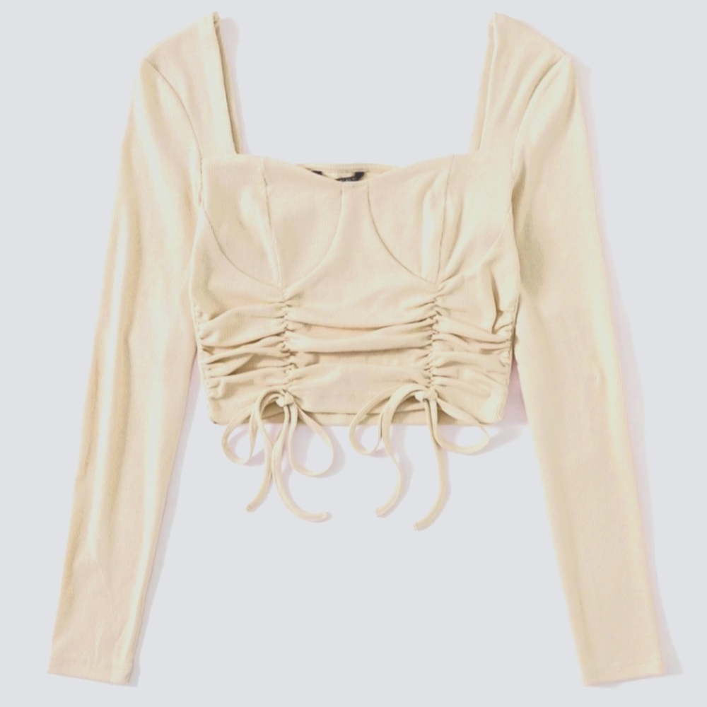 Unity Ruched Crop NEW - Picture 1 of 8